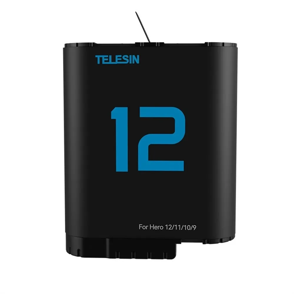 TELESIN lithium battery for GoPro Hero 12/11/10/9 (blue)