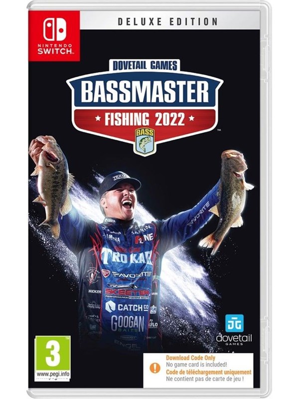 Bassmaster Fishing 2022 (Deluxe Edition) - Code in a Box - Nintendo Switch - Simulator