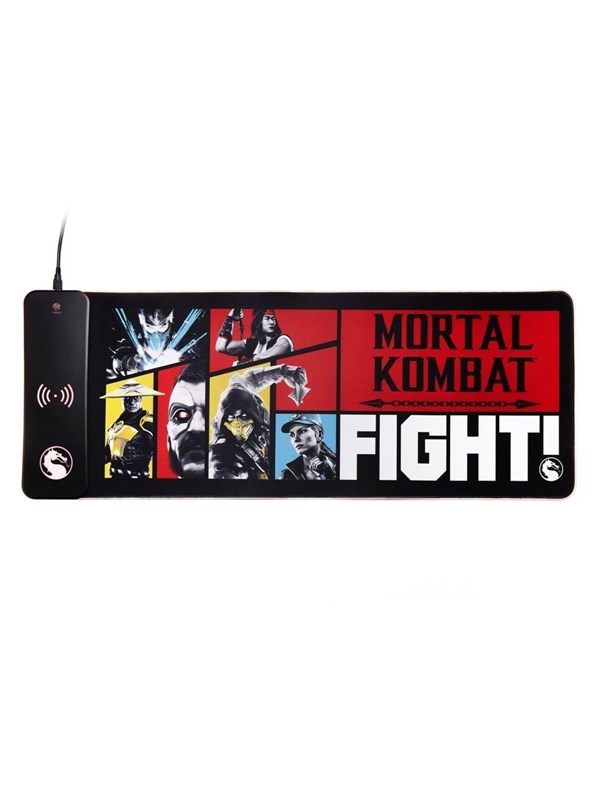 Numskull Mortal Kombat XL RGB Gaming Mat with 15W Wireless Charger