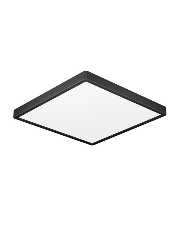 EGLO FUEVA 6 PLAFOND 220X220 CCT 10.5W 1700LM IP44 SVART