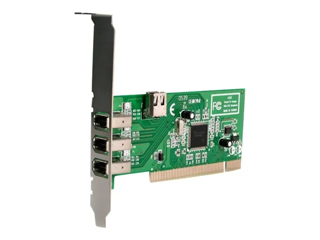 StarTech.com PCI1394MP 4 port PCI 1394a FireWire Adapter Card - 3 External 1 Internal