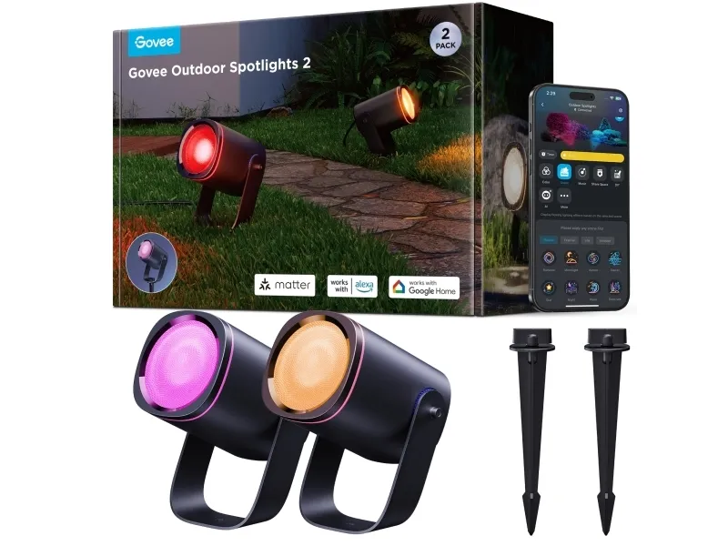 Govee RGBICWW Outdoor Spotlights