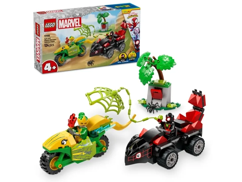 LEGO Super Heroes Marvel 11198 Dinosaurkjøretøyjakt med Spin og Electro