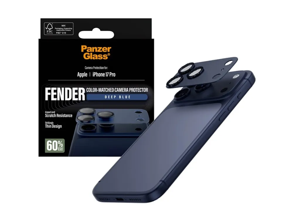 PanzerGlass Fender Camera Protector Deep Blue iPhone 17 Pro
