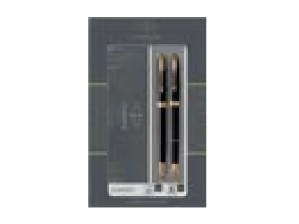 Parker Sonnet Duo Gift Set with Ballpoint Pen & Fountain Pen (18K Gold Nib) | Gloss Black with Gold Trim | Black Refill & Cartridges