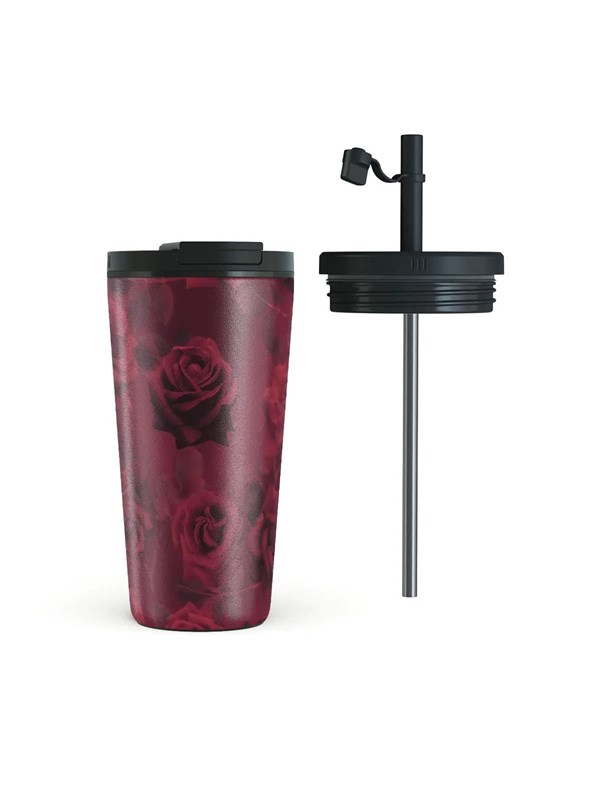 Burga Femme Fatale - Travel Mug 500ml with Flap & Straw Set