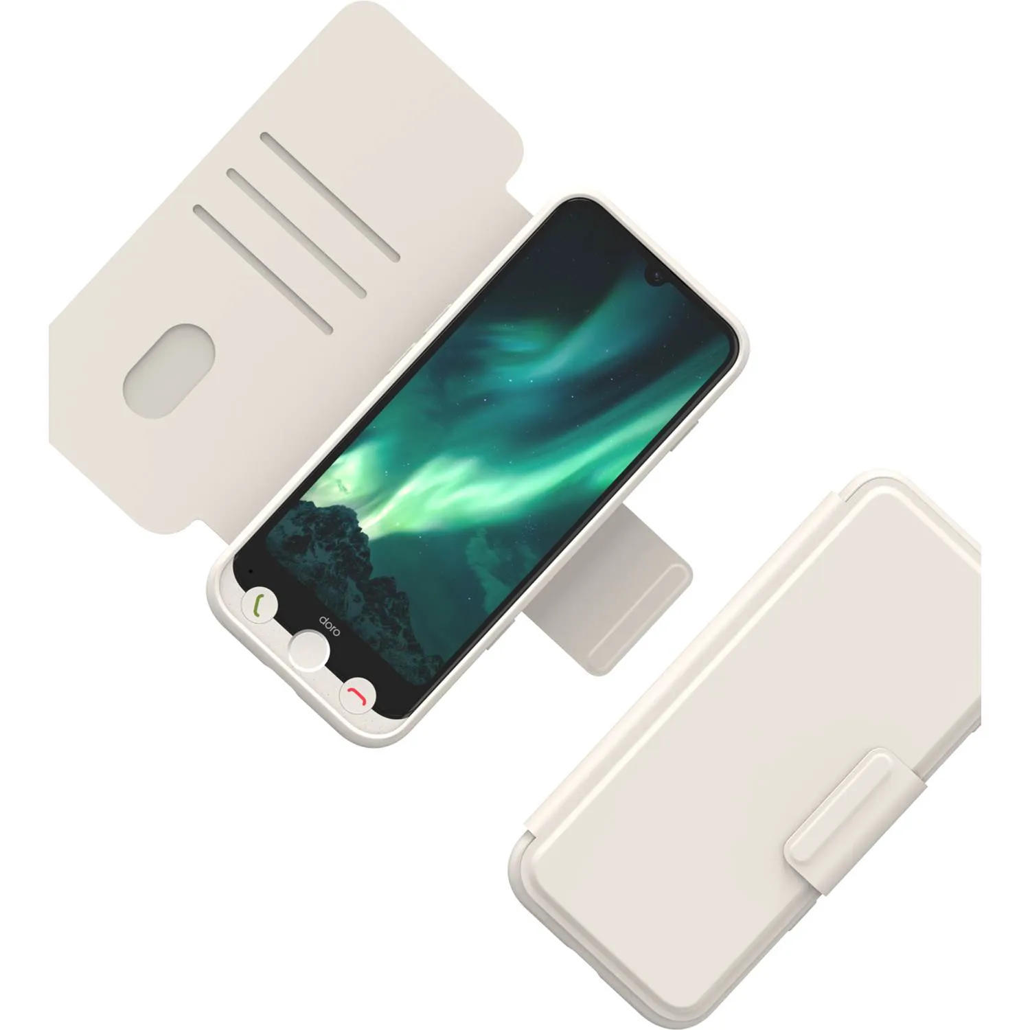 Doro Aurora A31 - Wallet Case - Bone