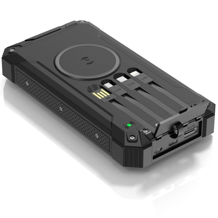 DENVER PSC-20012- Powerbank 20000mAh solar panel - Black Nødlader - Svart - 20000 mAh