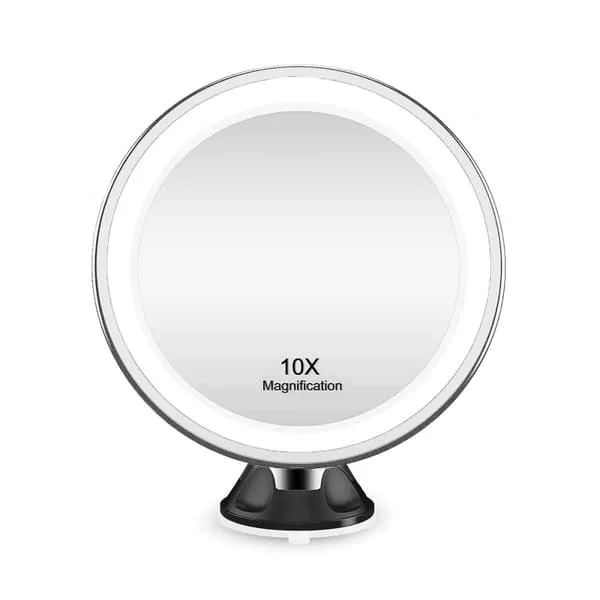 UNIQ LED Mirror with Suction Cup - 10x Magnification