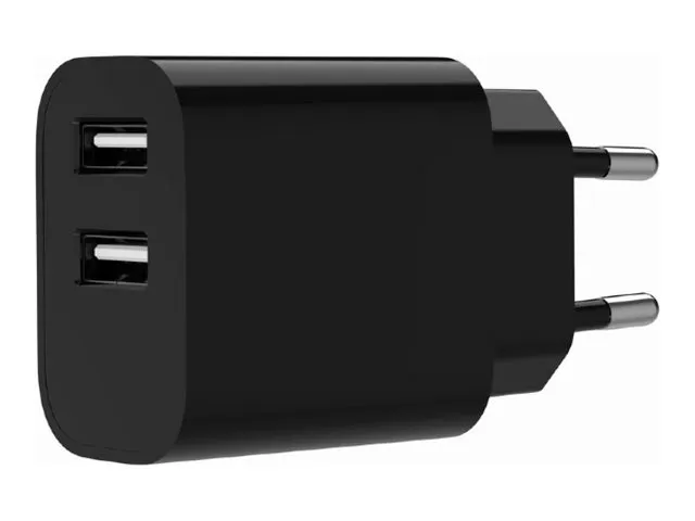 Gembird Universal USB charger 2.4A 2-port - Black