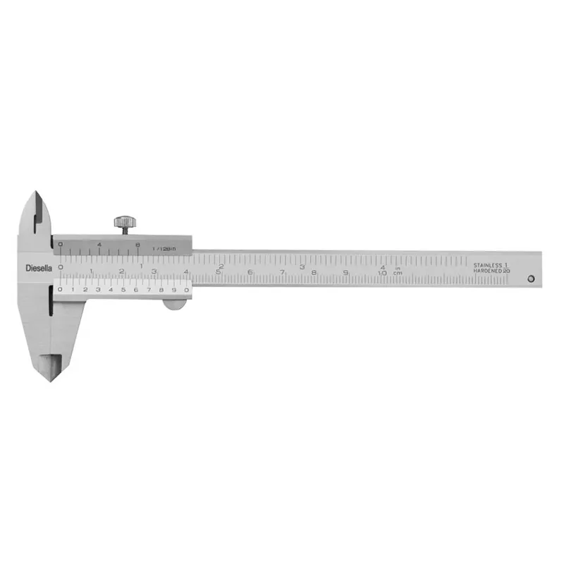 Diesella A/S Caliper w/screw lock 0-100 x 0.05 mm and jaw length 30 mm