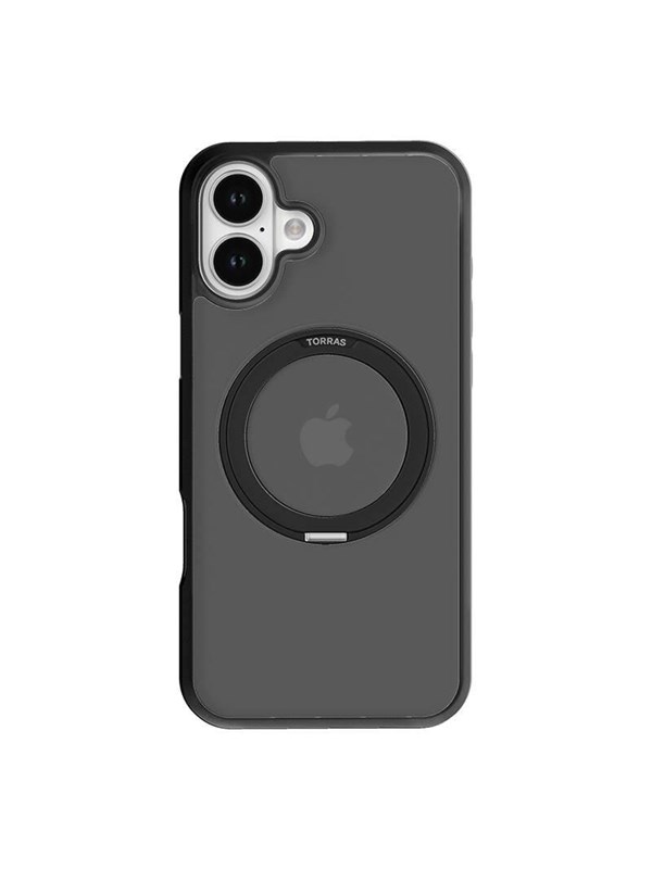 Torras Ostand Pro Case for iPhone 16 Plus (Black)