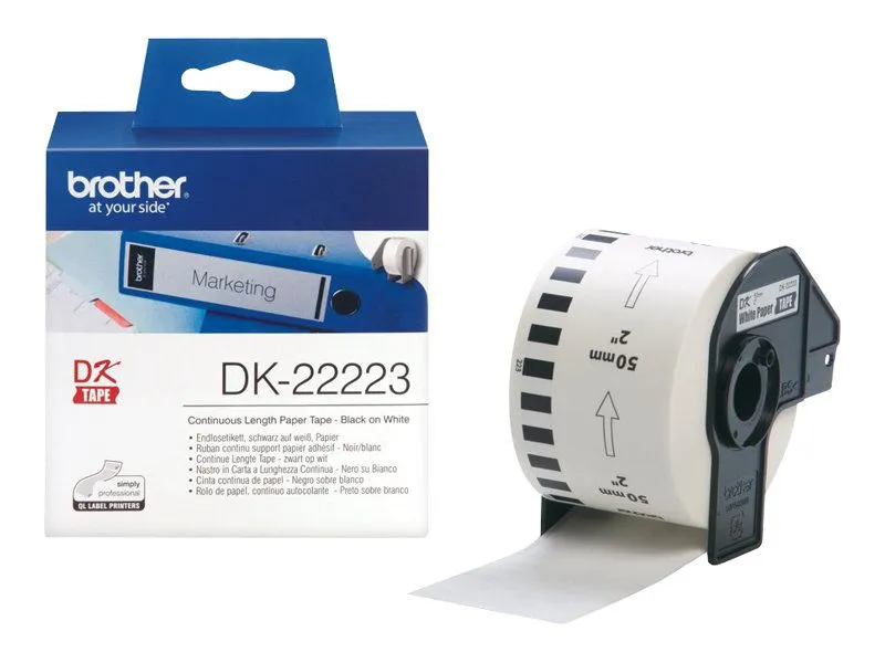 Brother Label roll/white 50mmx30 48m f Q