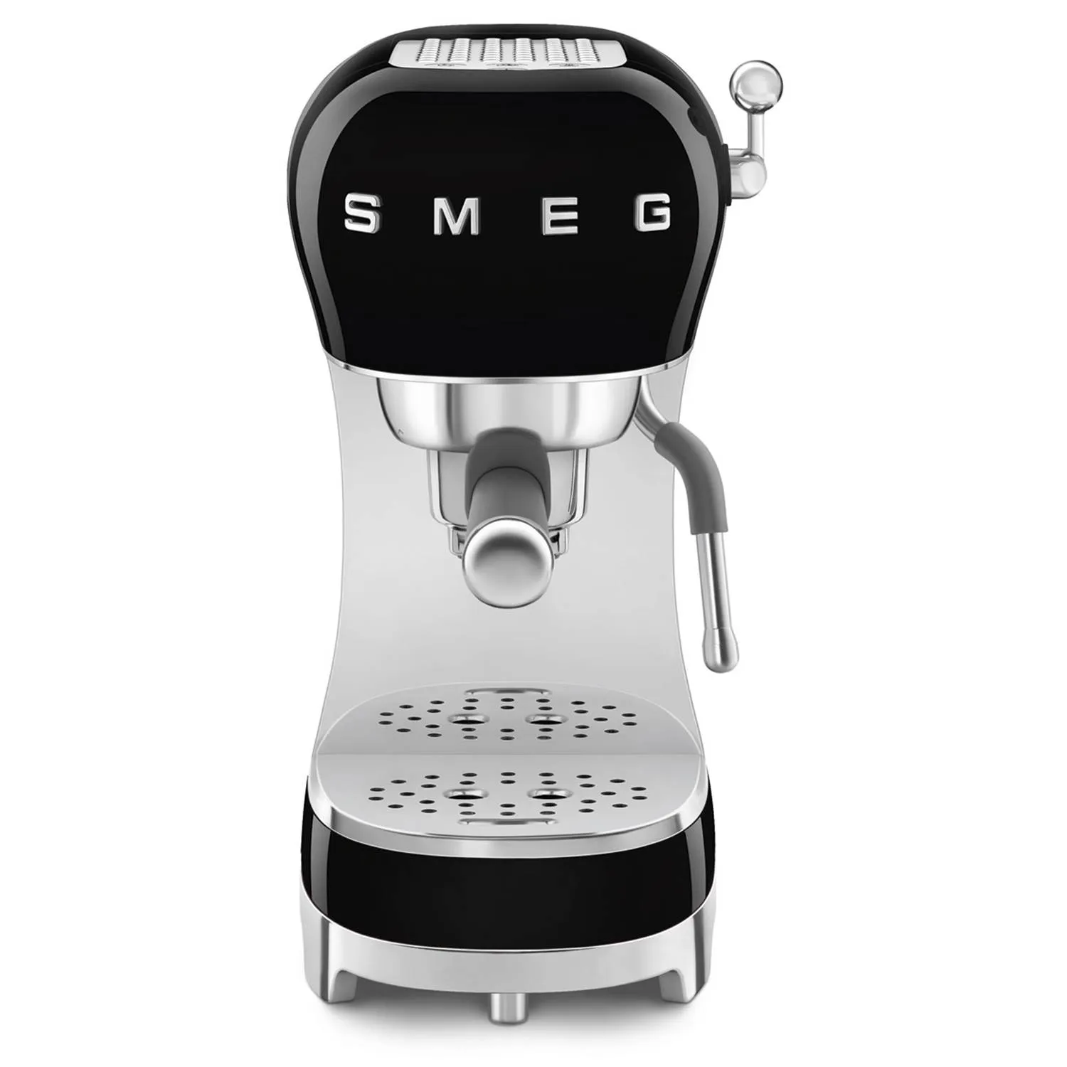 SMEG 50's Style ECF02BLEU - coffee machine with cappuccinatore - 15 bar - black