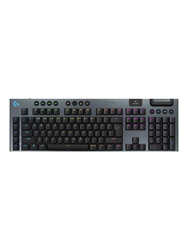 Logitech G915 X - LIGHTSPEED - Clicky - 100% (full størrelse - standard) - Gamingtastatur - Engelsk (USA) - Svart