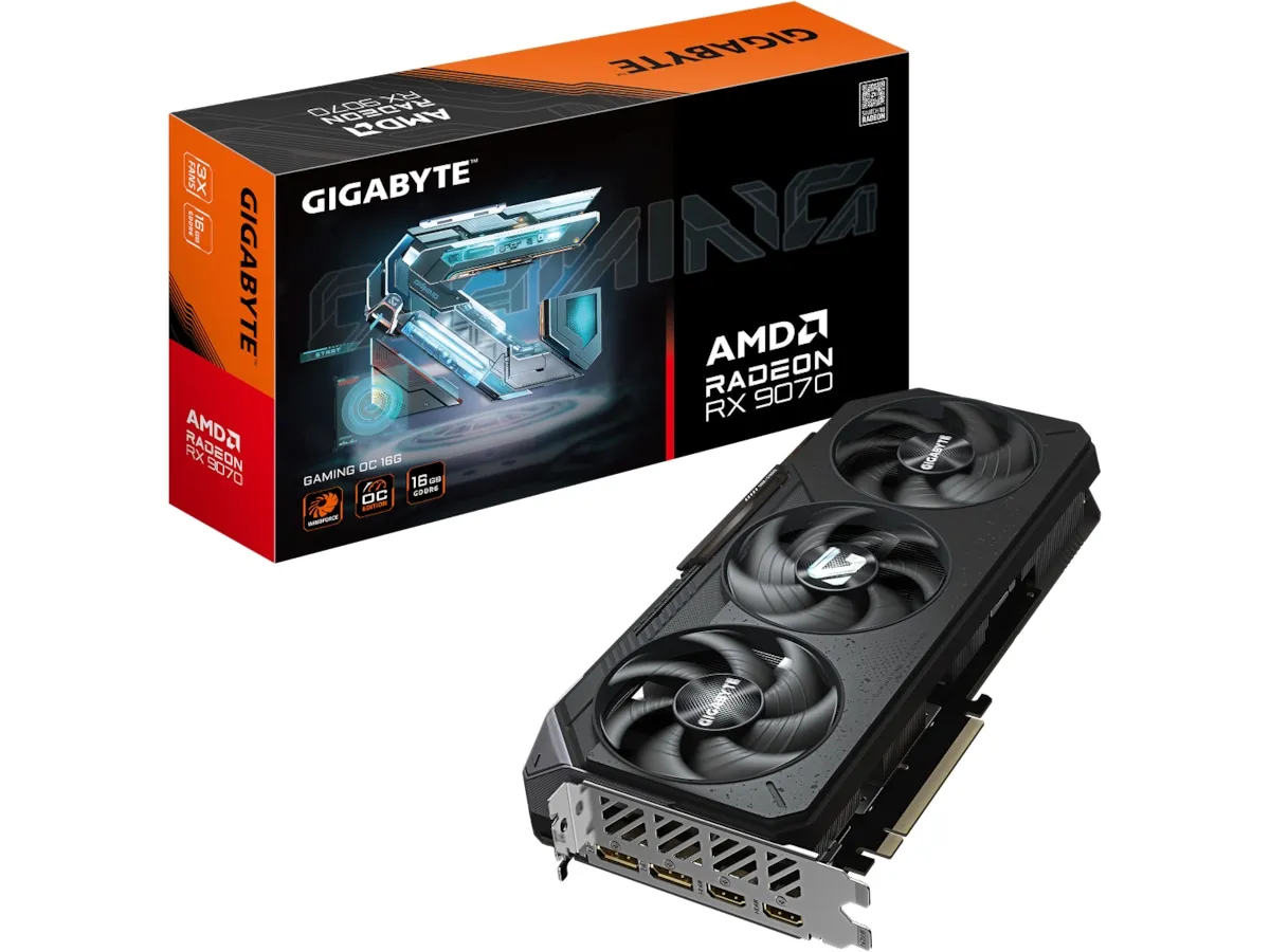 GIGABYTE Radeon RX 9070 XT AORUS Elite - 16GB GDDR6 RAM - Grafikkort