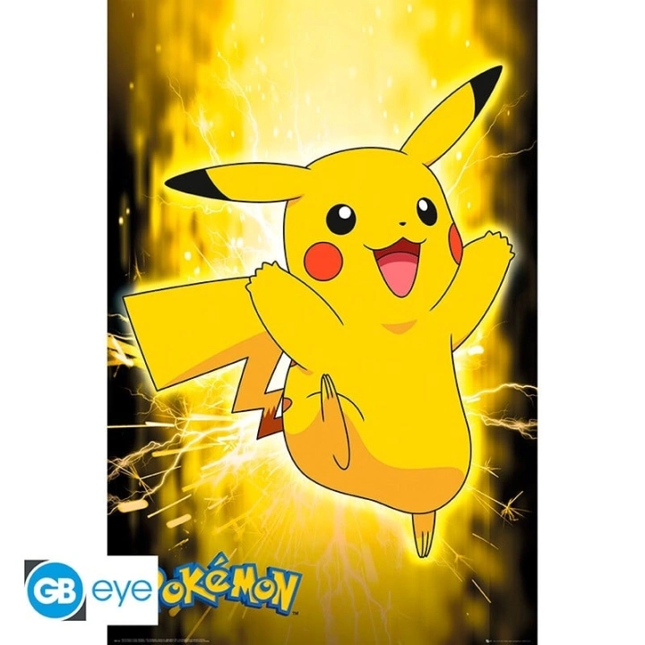 ABYstyle - POKEMON Poster Pikachu Neon (91.5x61cm) - Figur