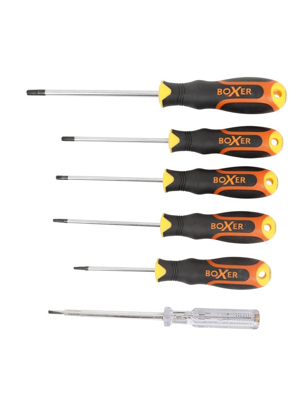 Boxer Skrutrekkersett TORX 6 deler