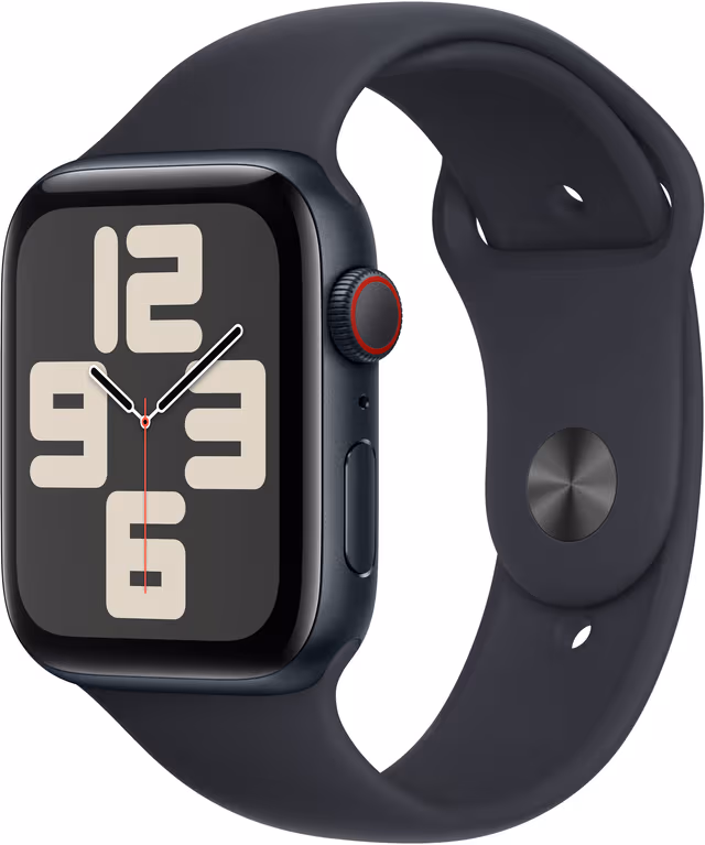 Apple Watch SE GPS + Cellular 44mm - Midnight Aluminium Case with Midnight Sport Band - M/L