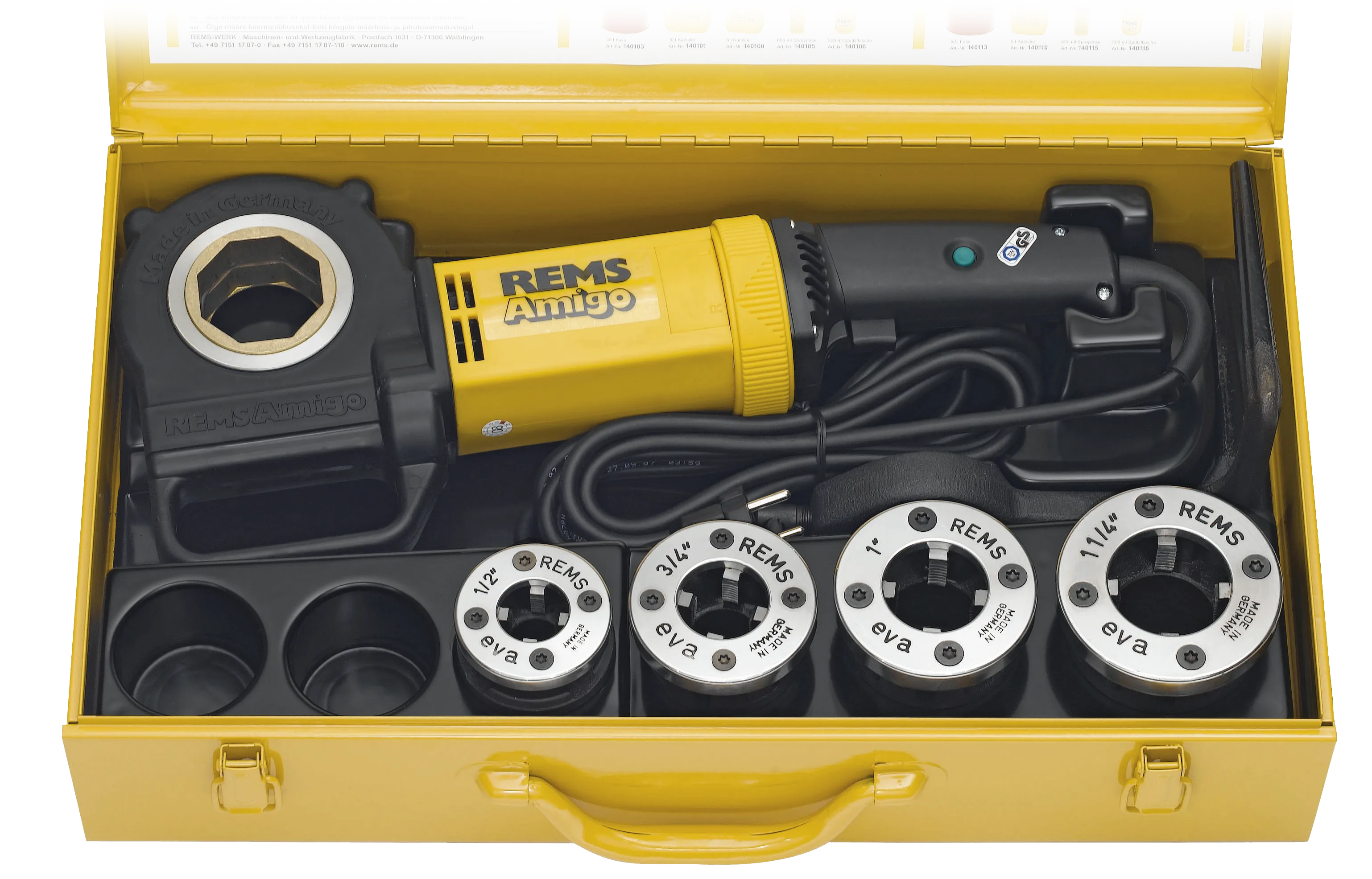 Rems Amigo Set R1/2"-3/4"-1"-1 1/4"