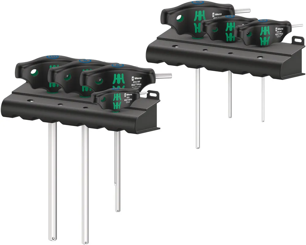 Wera 454/7 HF Set 1 screwdriver set T-handle screwdrivers Hex-Plus with holding function 7 pieces