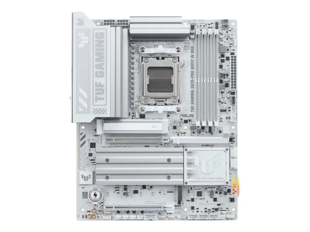 ASUS TUF GAMING X870-PRO WIFI7 W NEO Hovedkort - AMD X870 - AMD AM5 socket - DDR5 RAM - ATX
