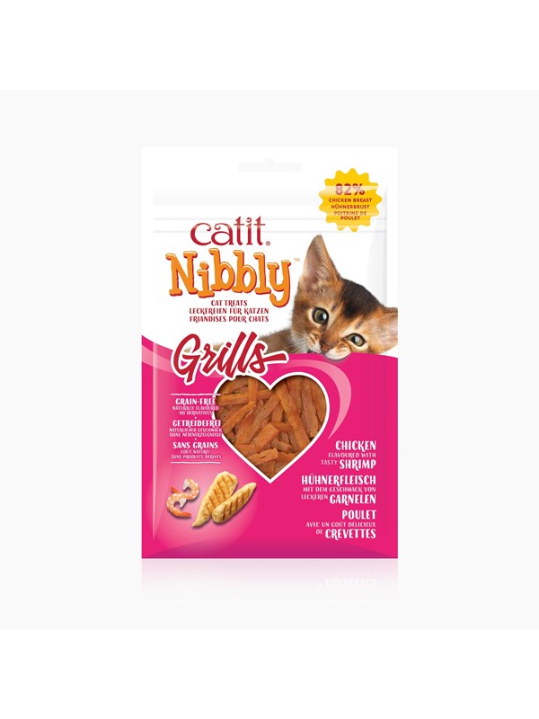 Catit - Nibbly Grills Treat for Cats - Chicken & Shrimp - 30 g
