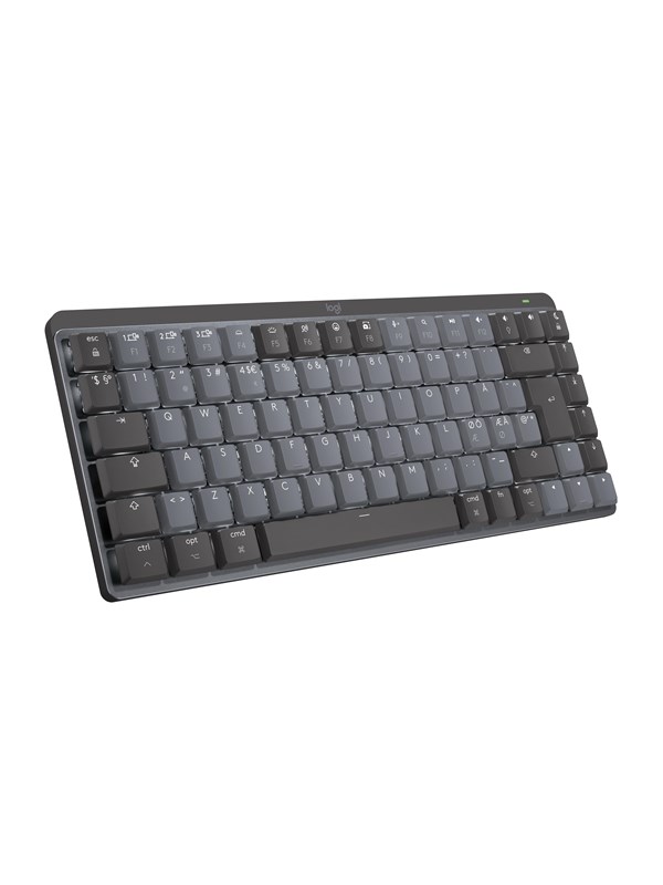 Logitech MX Mechanical Mini for Mac - Minimalist Wireless Illuminated Performance Keyboard Space Grey - US - Tastatur - Engelsk (USA) - Svart