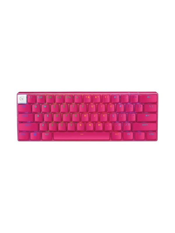 Logitech G PRO X 60 LIGHTSPEED - Gamingtastatur - Uten numpad - Engelsk (USA) - Rosa