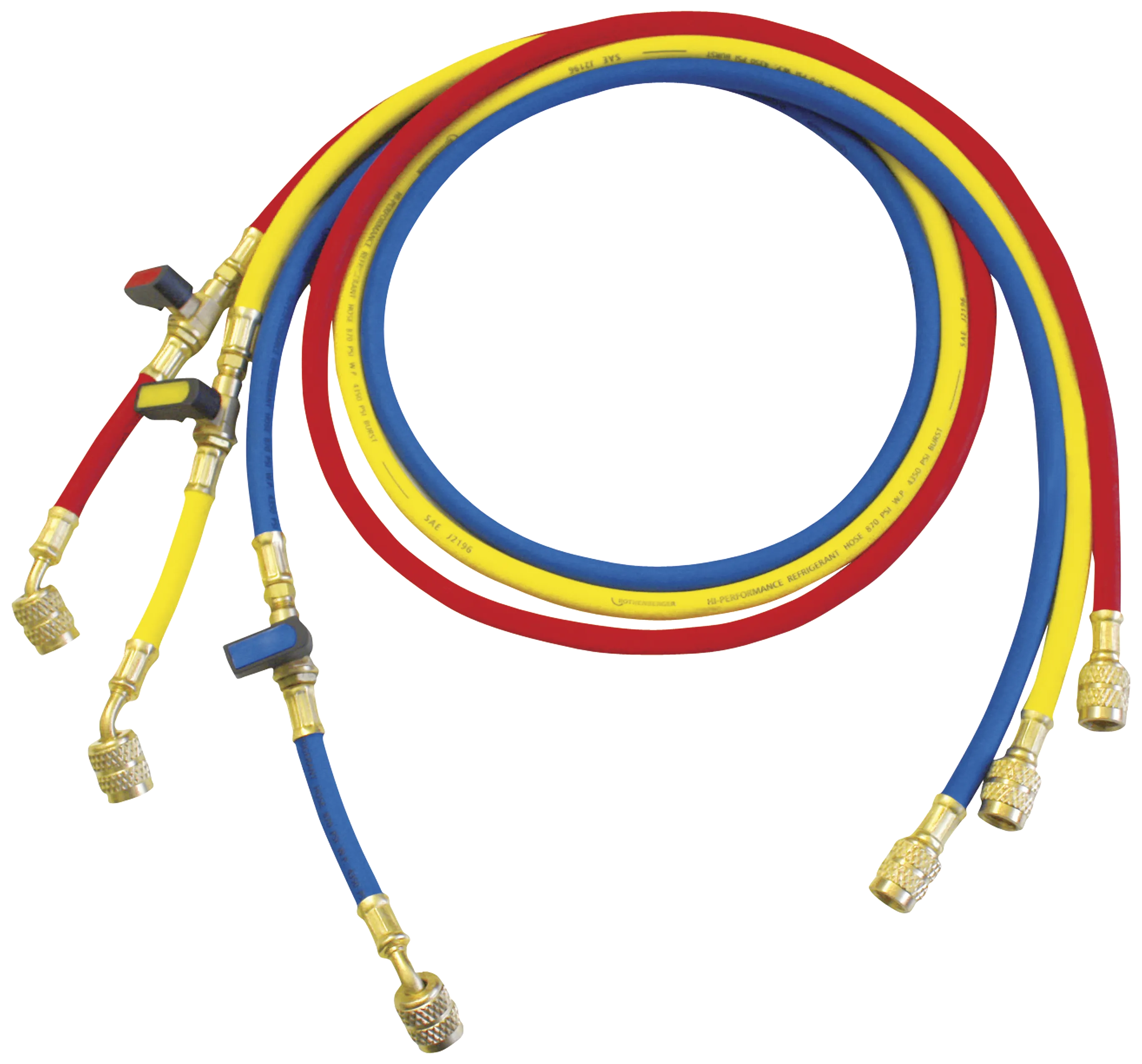 Andersen & Nielsen Rothenberger set of 3 pressure hoses 1.5m 1/4 sae