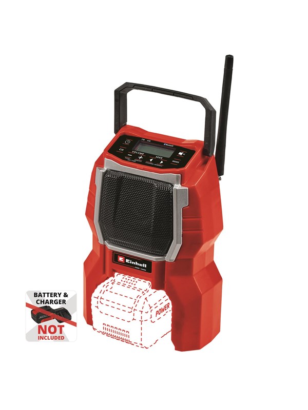 Einhell TC-RA 18 Li batteridrevet radio u/batteri og lader