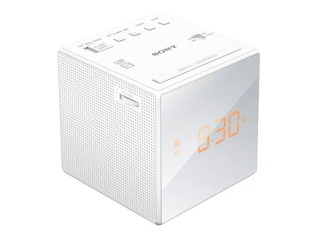 Sony ICF-C1 - AM/FM - Mono - Hvit
