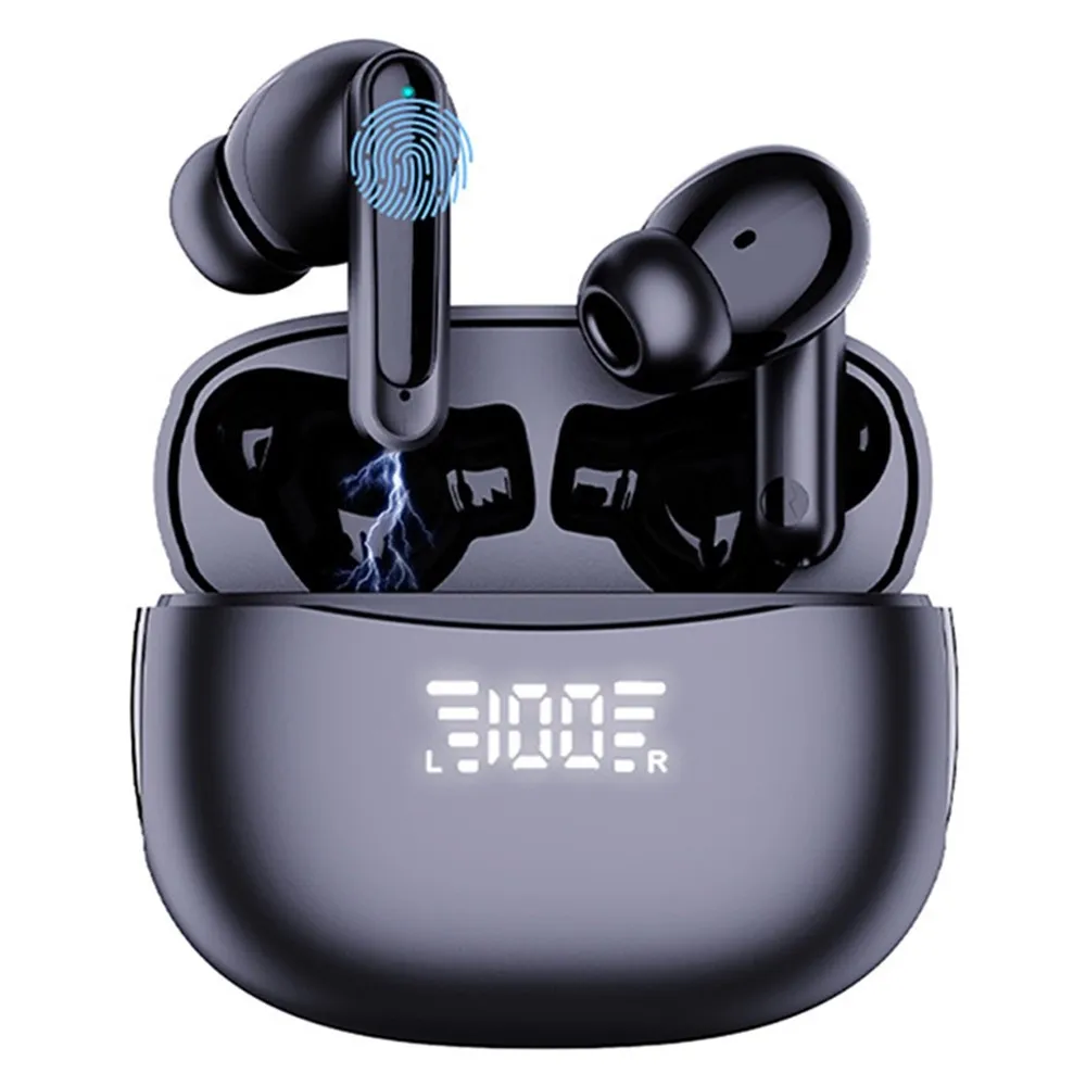 150 språk Oversetter Smart Voice Bluetooth In Ear-hodetelefoner - Svart