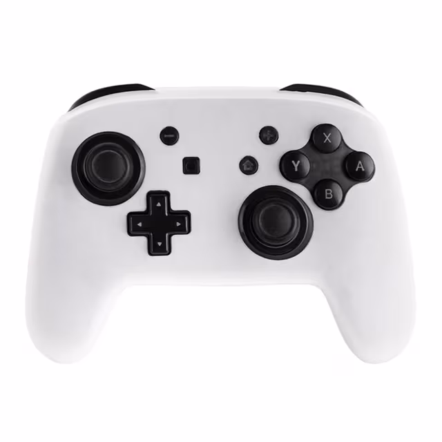 Kompatibel med Nintendo Switch Pro Controller Case Silikon - Hvit