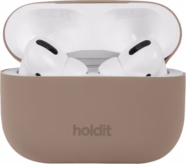 Holdit AirPods Pro Silicone deksel (mokkabrun)