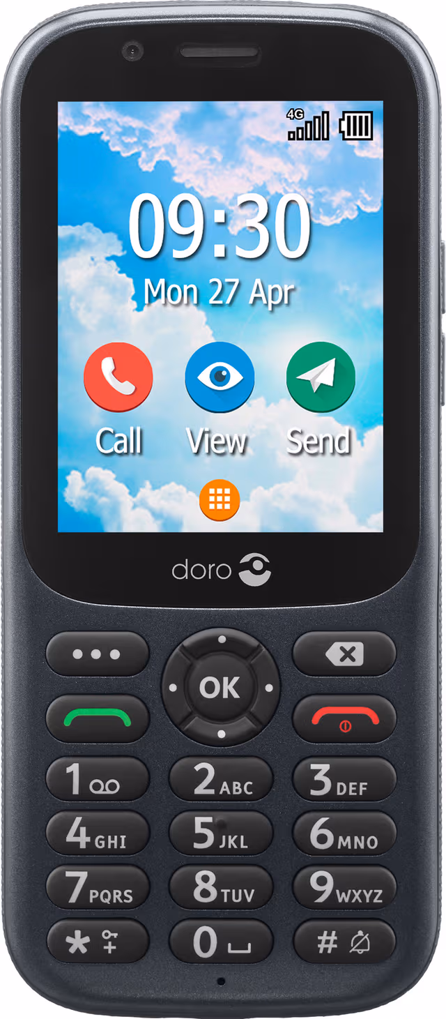 Doro 731X mobiltelefon (grafitt)