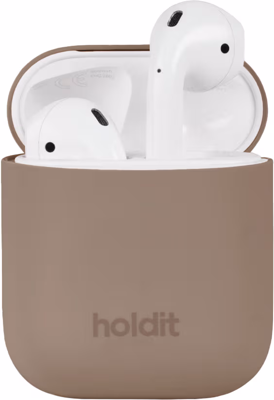 Holdit AirPods Silicone deksel (mokkabrun)