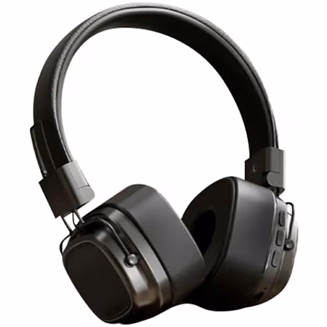 Bluetooth HiFi Sound Over Ear Hodetelefoner Støyreduksjon Trådløst Headset - Svart