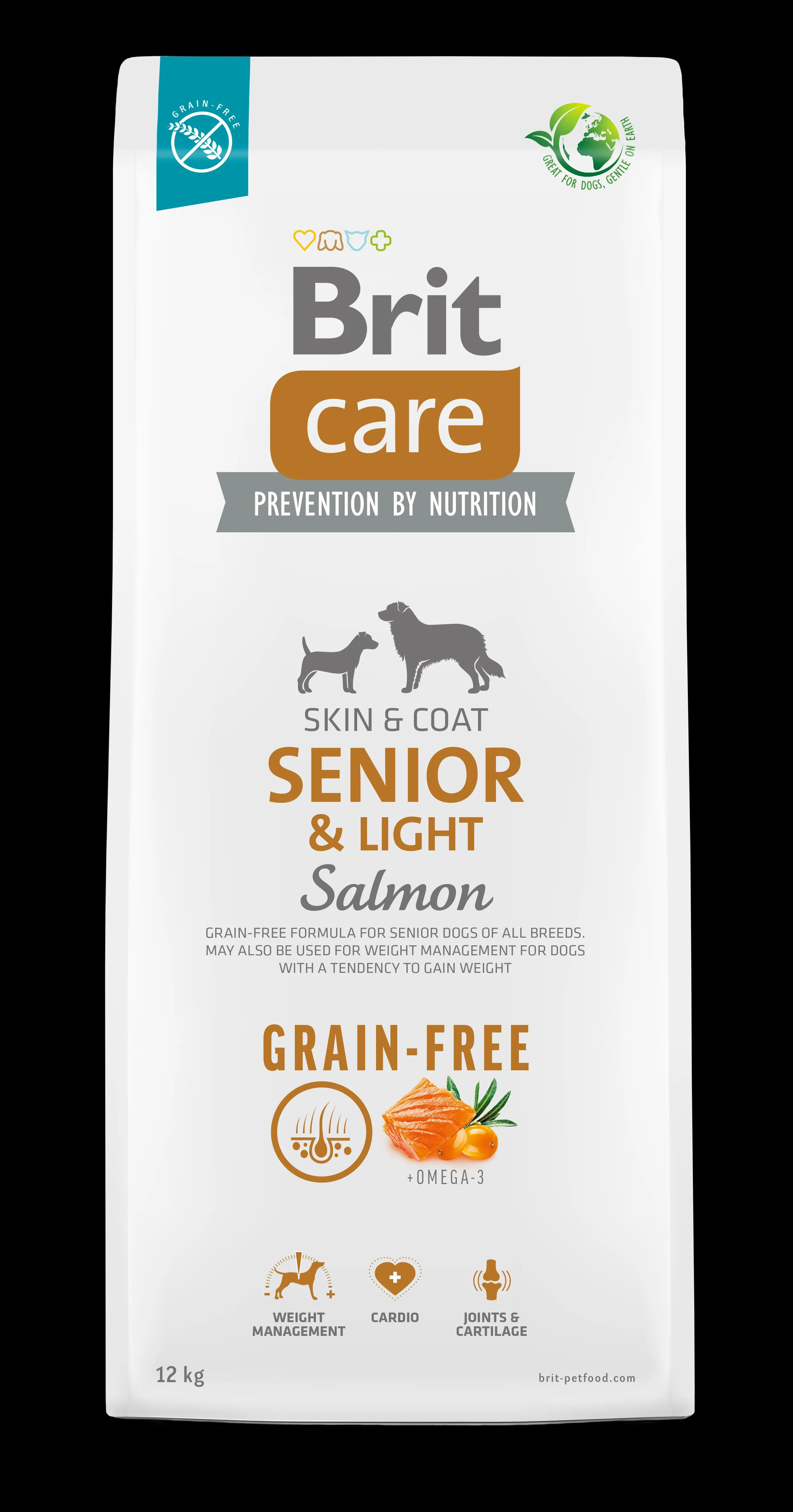 Brit Senior&Light Salmon - dry dog food - 12 kg