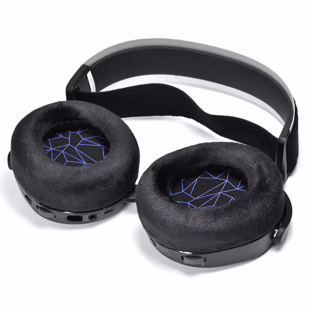 Øreputer for SteelSeries Arctis Prime/1/3/5/7/9/9X/Pro myk plysj Blå