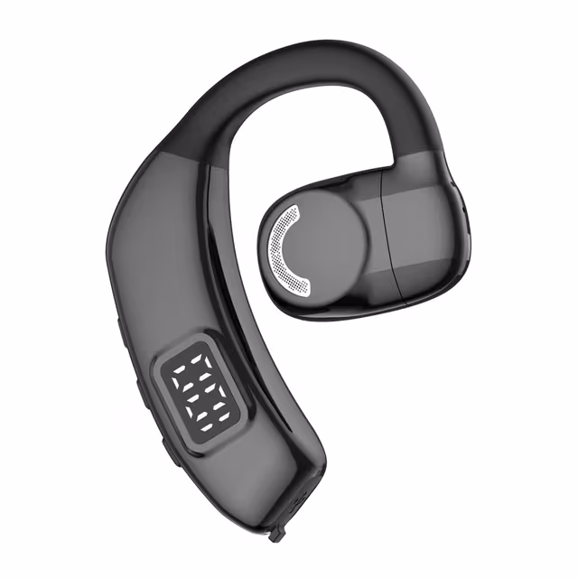 X30 Bluetooth 5.4 enkelt øretelefon trådløs krok - svart