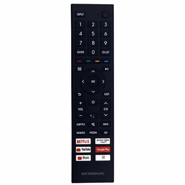 Fjernkontroll erstatning ERF3W80H for Hisense TV (støtter ikke talefunksjon)