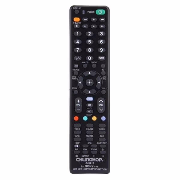 Universalfjernkontroll for Sony TV – LED, LCD og 3D