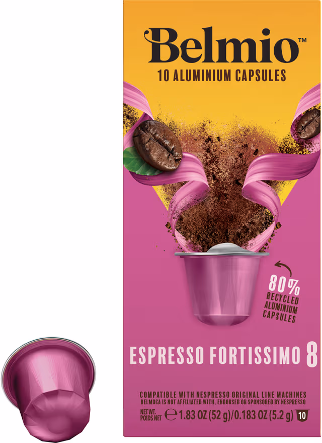 Belmio Espresso Fortissimo kaffekapsler til Nespresso (10-pk)