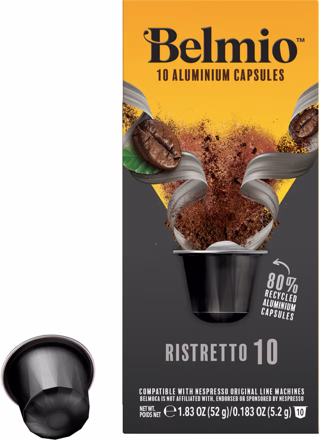 Belmio Ristretto kaffekapsler til Nespresso (10-pk)