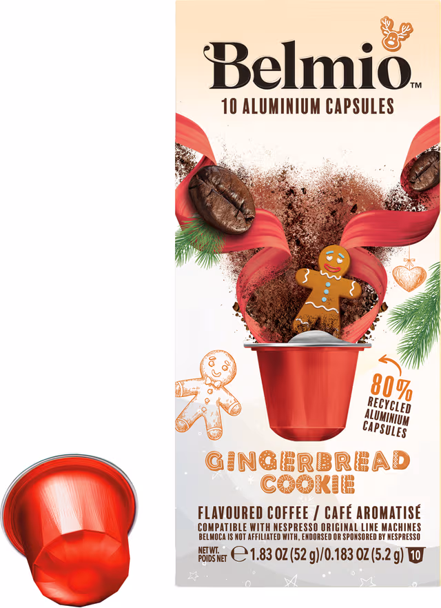 Belmio Gingerbread Cookie kaffekapsler for Nespresso (10-pk)