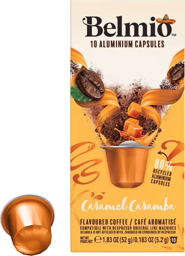 Belmio Caramel Caramba kaffekapsler til Nespresso (10-pk)
