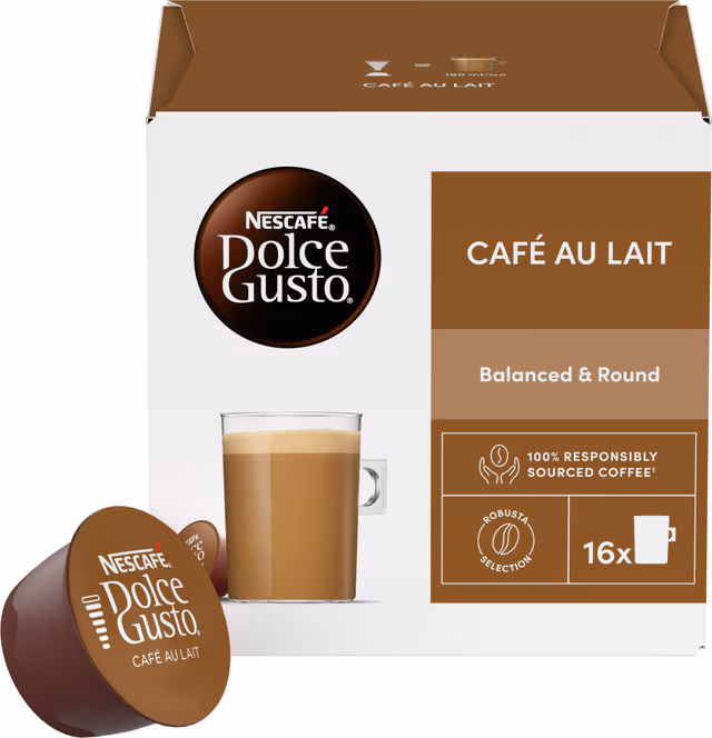 NESCAFÉ Dolce Gusto Cafe au Lait kaffekapsler (16 pk)