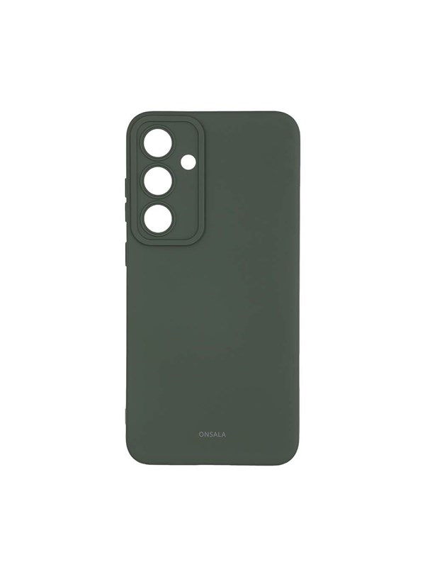 ONSALA Phone Case with Silicone Feel Olive Green - Samsung S24+ 5G