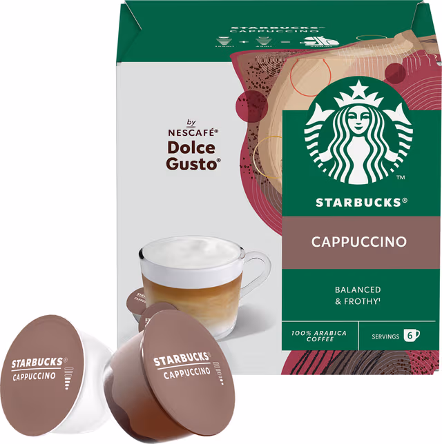 Starbucks Cappuccino av NESCAFÉ Dolce Gusto kaffekapsler (12-pk)